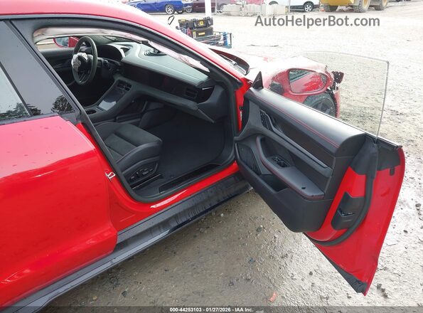 WP0AD2Y19PSA47028 2023 PORSCHE TAYCAN Red Սալոնի դիմացի տեսք