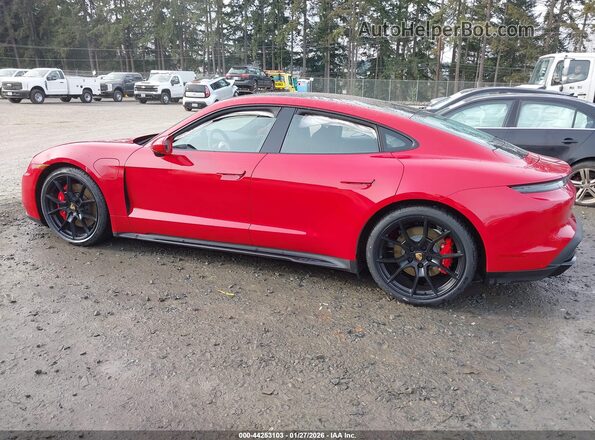 WP0AD2Y19PSA47028 2023 PORSCHE TAYCAN Red Սալոնի հետևի տեսք