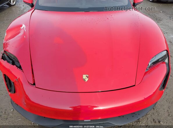 WP0AD2Y19PSA47028 2023 PORSCHE TAYCAN Red Հետևի տեսք