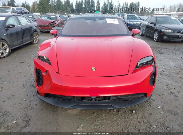 WP0AD2Y19PSA47028 2023 PORSCHE TAYCAN Red Առջևի վահանակի տեսք