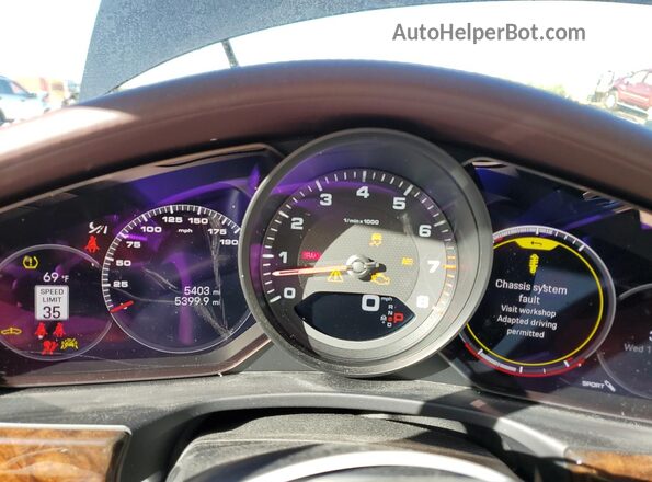 WP0AJ2A79PL102883 2023 PORSCHE PANAMERA Черный Вид щитка приборов