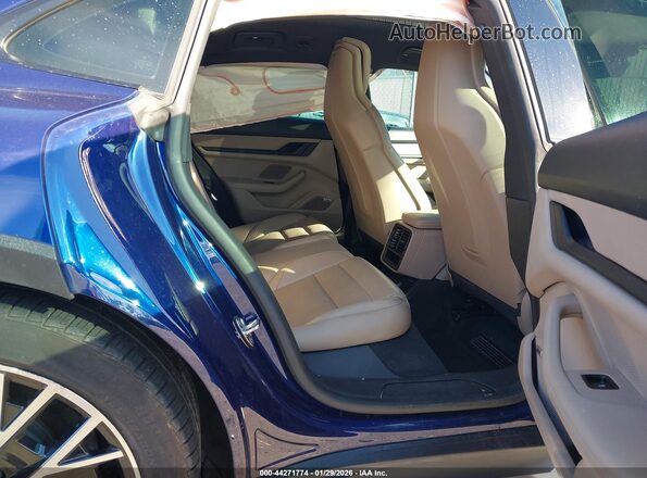WP0BA2Y18NSA67085 2022 PORSCHE TAYCAN Blue Widok naklejki z numerem VIN