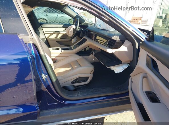 WP0BA2Y18NSA67085 2022 PORSCHE TAYCAN Blue Widok wnętrza z przodu