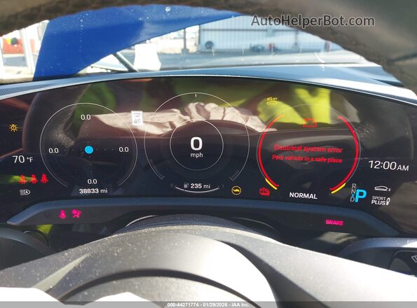 WP0BA2Y18NSA67085 2022 PORSCHE TAYCAN Blue Widok tylnych siedzeń