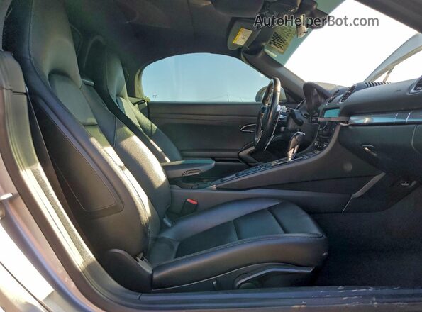 WP0CA2A80HS221950 2017 PORSCHE BOXSTER Gray Widok tylnych siedzeń