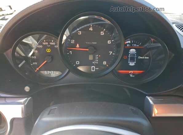 WP0CA2A80HS221950 2017 PORSCHE BOXSTER Gray Widok zestawu wskaźników