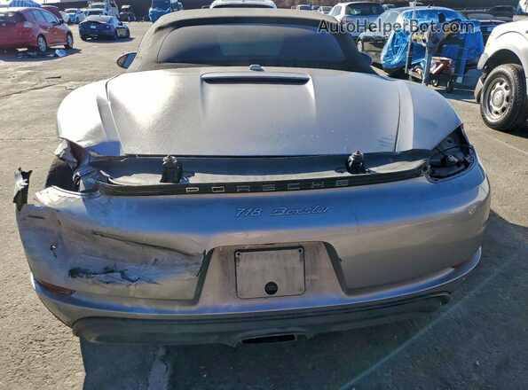WP0CA2A80HS221950 2017 PORSCHE BOXSTER Gray Widok z tyłu