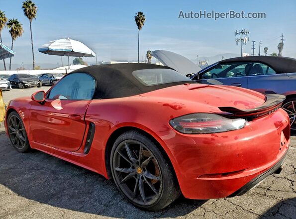 WP0CA2A82MS210653 2021 PORSCHE BOXSTER Красный Задняя левая четверть