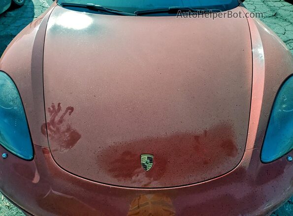 WP0CA2A82MS210653 2021 PORSCHE BOXSTER Красный Вид задней части салона