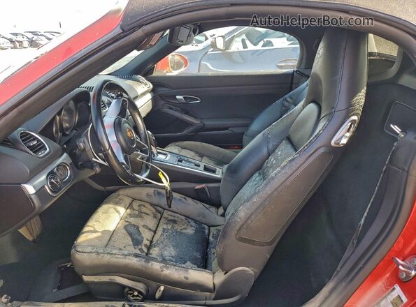 WP0CA2A82MS210653 2021 PORSCHE BOXSTER Красный Вид салона спереди