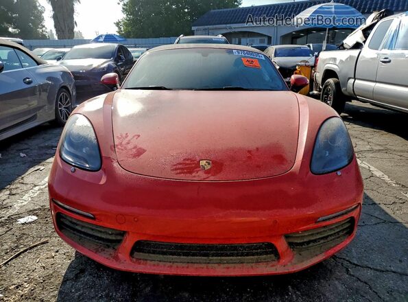 WP0CA2A82MS210653 2021 PORSCHE BOXSTER Красный Вид спереди