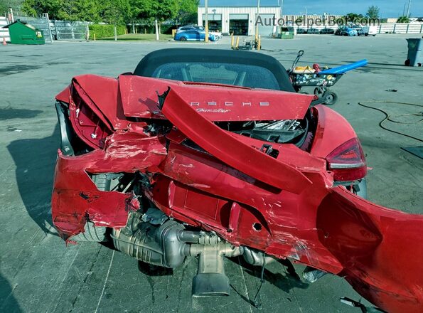 WP0CA2A85GS120546 2016 PORSCHE BOXSTER Red Հետևի տեսք