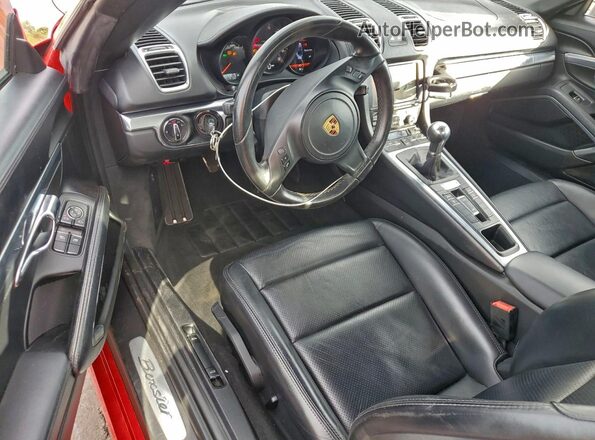 WP0CA2A85GS120546 2016 PORSCHE BOXSTER Red Առջևի վահանակի տեսք