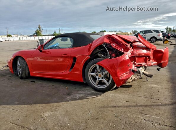 WP0CA2A85GS120546 2016 PORSCHE BOXSTER Red Հետևի ձախ