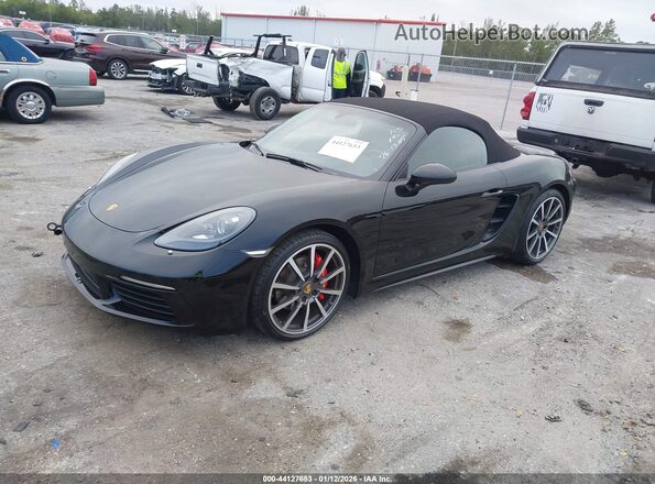 WP0CB2A88HS240789 2017 PORSCHE BOXSTER Черный Передняя левая четверть