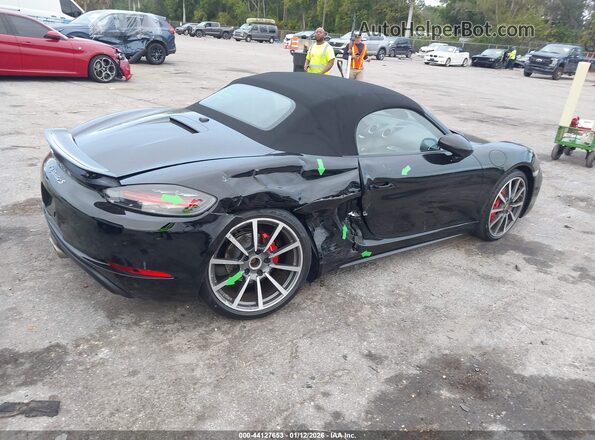 WP0CB2A88HS240789 2017 PORSCHE BOXSTER Черный Задняя правая четверть