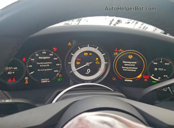 WP0CB2A9XMS248914 2021 PORSCHE 911 Silver ხელსაწყოთა პანელის ხედი