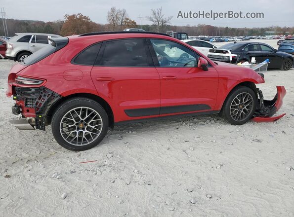 WP1AA2A53JLB03693 2018 PORSCHE MACAN Красный Задняя правая четверть