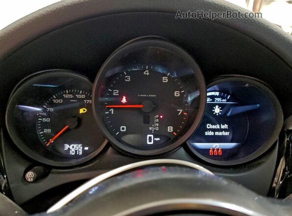 WP1AA2A53MLB13452 2021 PORSCHE MACAN White Widok zestawu wskaźników