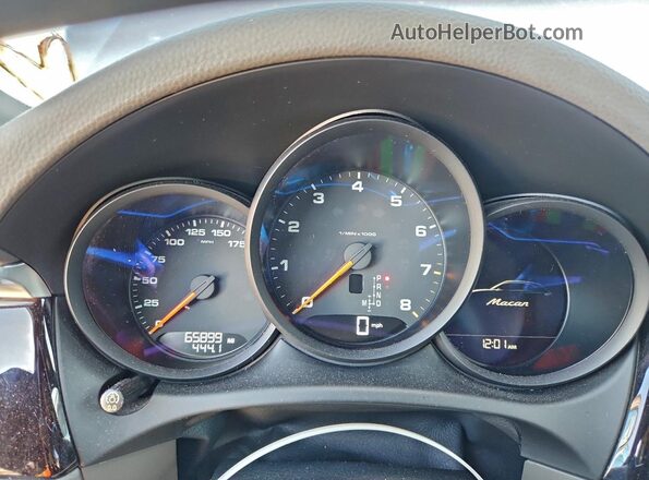 WP1AA2A54KLB04028 2019 PORSCHE MACAN Blue Vista del cuadro de instrumentos
