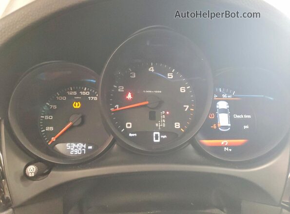 WP1AA2A56MLB00453 2021 PORSCHE MACAN Silver Вид щитка приладів