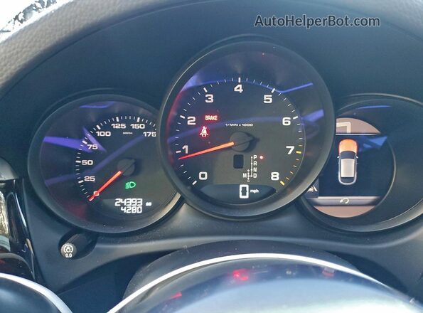 WP1AA2A56MLB10853 2021 PORSCHE MACAN Black Вид щитка приладів