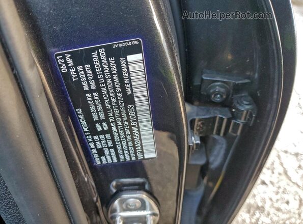 WP1AA2A56MLB10853 2021 PORSCHE MACAN Black Вид наклейки з VIN-кодом
