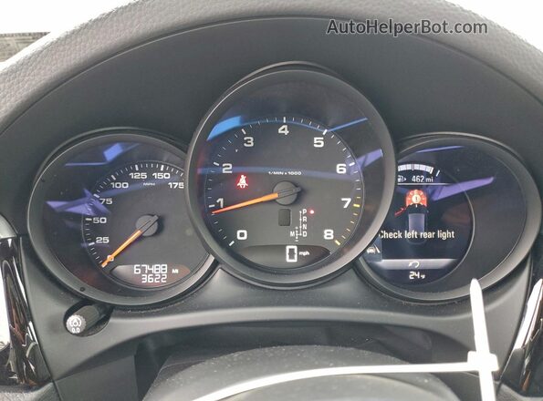 WP1AA2A59MLB07560 2021 PORSCHE MACAN Black Вид щитка приладів