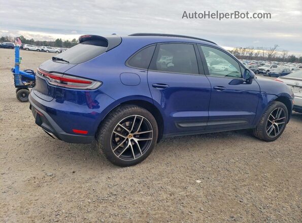 WP1AA2A5XRLB10734 2024 PORSCHE MACAN Синий Задняя правая четверть