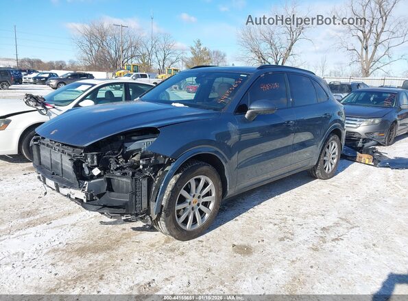 WP1AA2AY7KDA00718 2019 PORSCHE CAYENNE Blue წინა მარცხენა ხედი სამი მეოთხედიდან