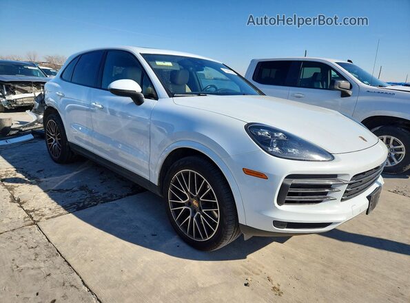 WP1AA2AY7MDA10233 2021 PORSCHE CAYENNE Белый Передняя правая четверть