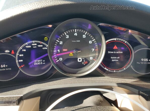 WP1AA2AY8PDA02095 2023 PORSCHE CAYENNE Blue Вид щитка приладів