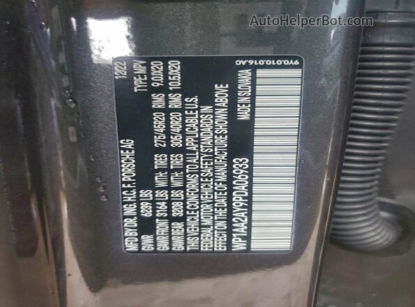 WP1AA2AY9PDA06933 2023 PORSCHE CAYENNE Gray Vista del compartimento del motor