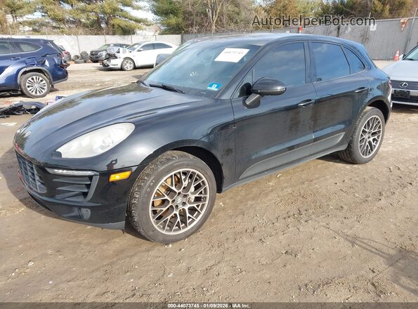 WP1AB2A50GLB45485 2016 PORSCHE MACAN Black Vista tres cuartos delantera izquierda