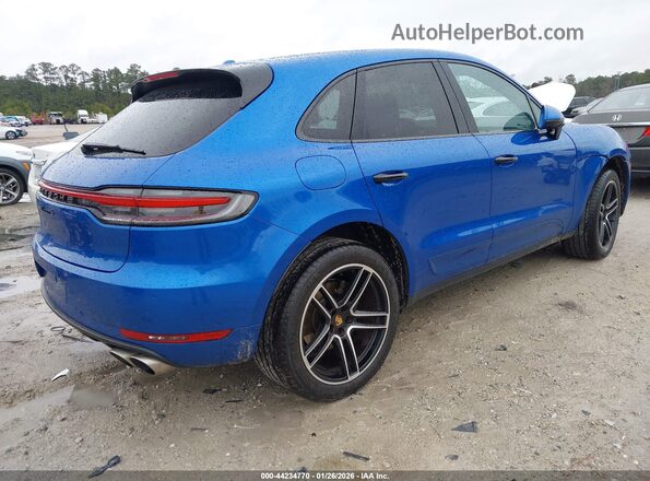 WP1AB2A57MLB30302 2021 PORSCHE MACAN Blue Trasero derecho