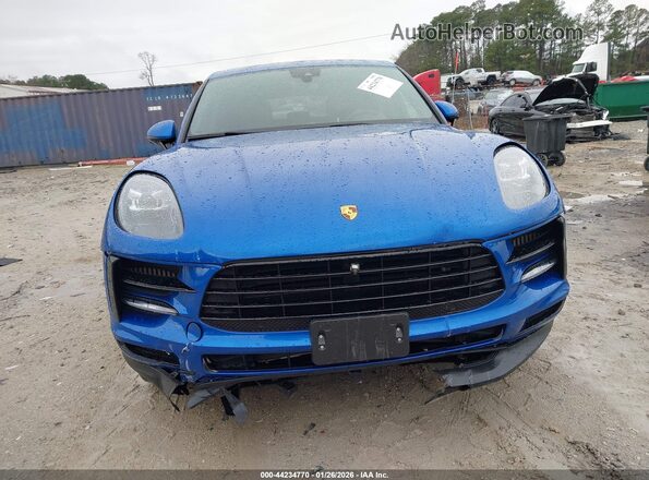 WP1AB2A57MLB30302 2021 PORSCHE MACAN Blue Vista interior trasera