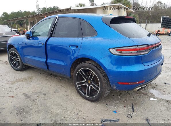 WP1AB2A57MLB30302 2021 PORSCHE MACAN Blue Trasero izquierdo