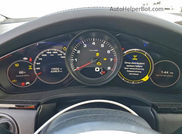 WP1AB2AY4LDA27681 2020 PORSCHE CAYENNE Silver Instrument cluster view