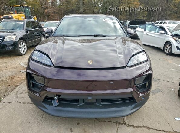 WP1AB2XA1SL153590 2025 PORSCHE MACAN Burgundy Вид спереду