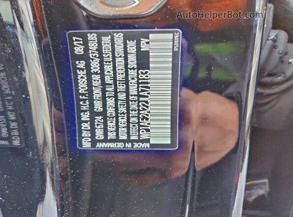 WP1AE2A22JLA71183 2018 PORSCHE CAYENNE Black 