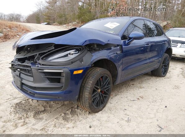 WP1AF2A57PLB56570 2023 PORSCHE MACAN Blue Առջևի ձախ երեք քառորդ տեսարան
