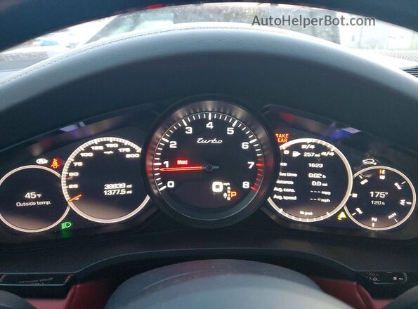WP1AF2AY4MDA36774 2021 PORSCHE CAYENNE Black Вид щитка приладів