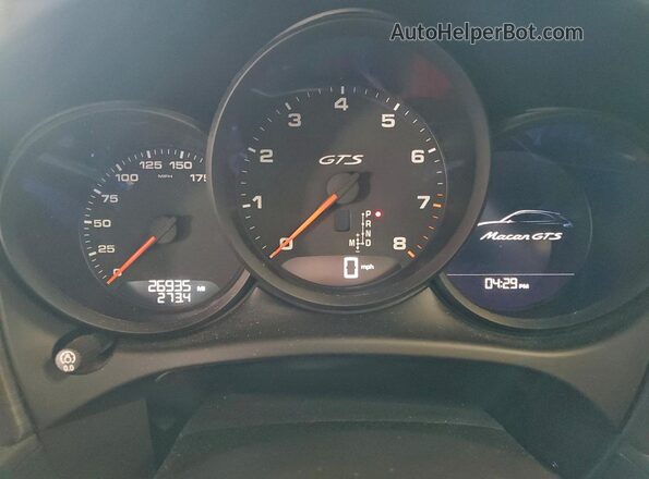 WP1AG2A55MLB53370 2021 PORSCHE MACAN Turquoise Вид щитка приладів