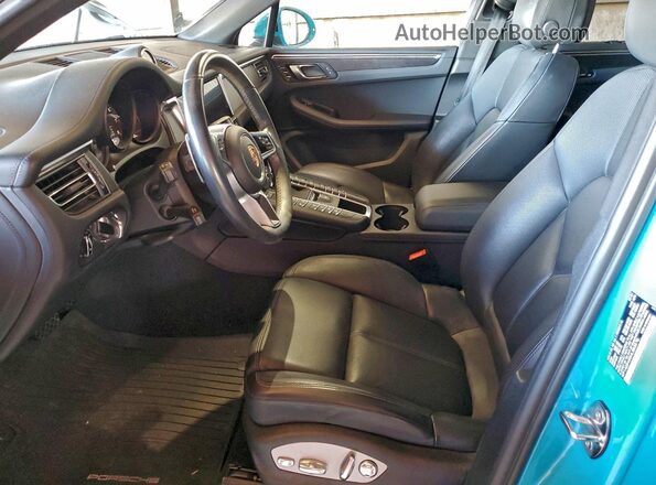 WP1AG2A55MLB53370 2021 PORSCHE MACAN Turquoise Вид салону спереду
