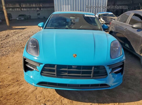WP1AG2A55MLB53370 2021 PORSCHE MACAN Turquoise Вид спереду