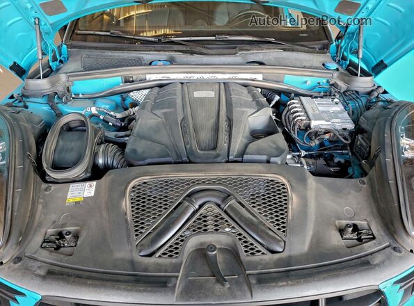 WP1AG2A55MLB53370 2021 PORSCHE MACAN Turquoise Вид задньої частини салону