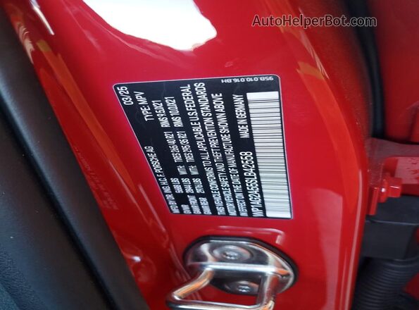 WP1AG2A55SLB42558 2025 PORSCHE MACAN Red Вид підкапотного простору