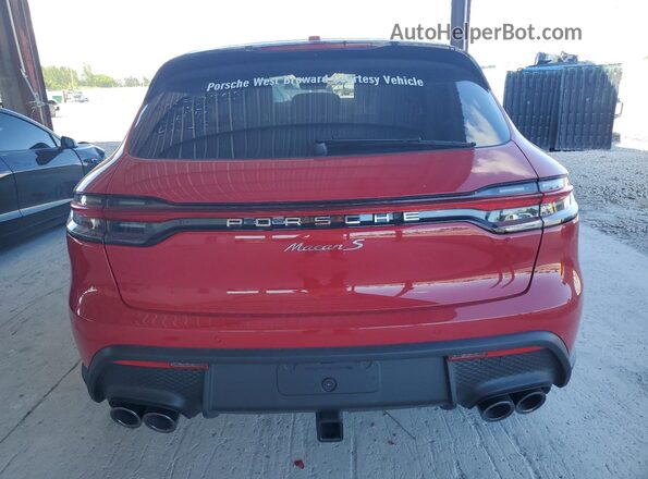 WP1AG2A55SLB42558 2025 PORSCHE MACAN Red Вид ззаду
