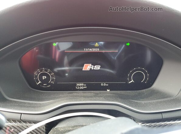 WUAAWCF51RA900827 2024 AUDI RS5 Red Widok zestawu wskaźników