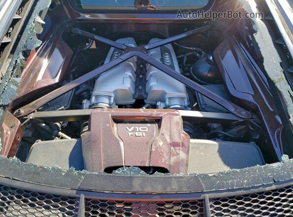 WUABAAFX4J7902162 2018 AUDI R8 Серый Вид задней части салона